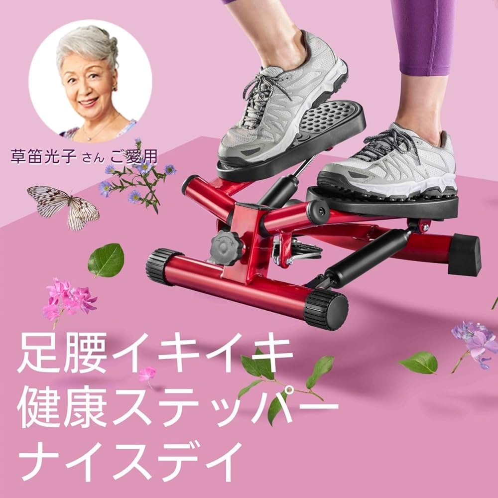 【美品】ショップジャパン ナイスデイ 健康ステッパー ND-1R 室内 筋トレ Amazon | ショップジャパン 【公式】 健康ステッパー ナイスデイ